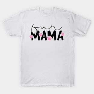 Fur Mama Pink Paws T-Shirt